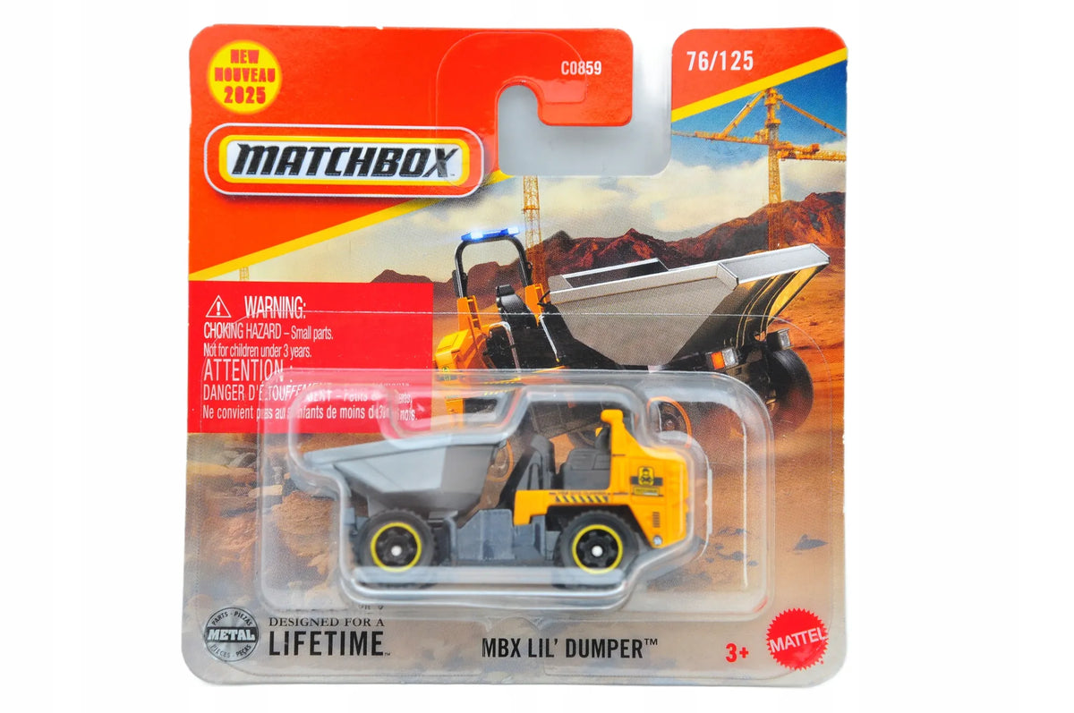 Mbx Lil' Dumper Matchbox 2024 Żółty 1:64