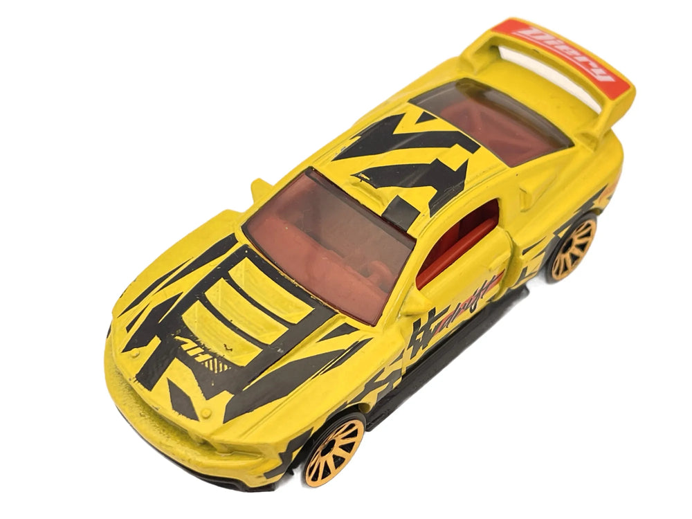 Custom '12 Ford Mustang Drift, Hot Wheels 2011, Die cast 1:64, żółty