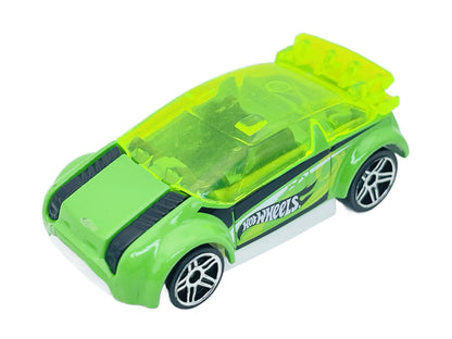 Super Gnat, Hot Wheels 2013, resoraki, die cast, jaskrawy zielony 1:64