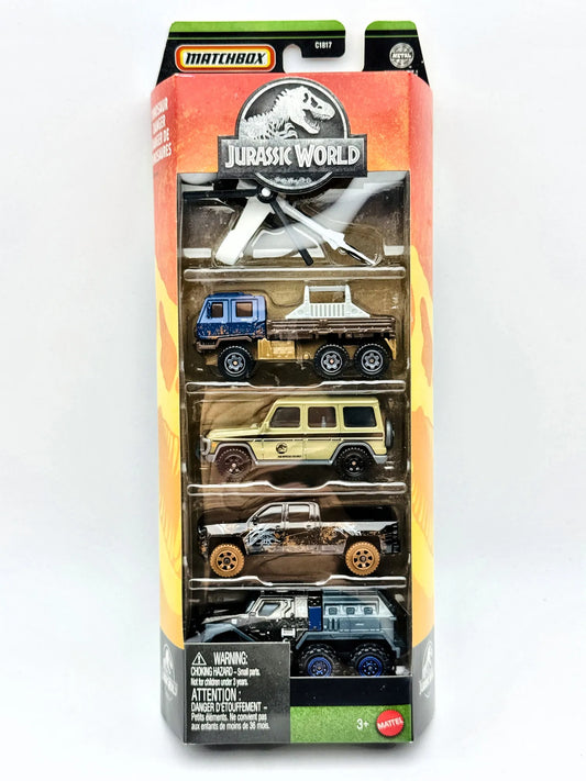 5 Pack Jurassic World Matchbox 2025 Jurassic World 1:64 Blister