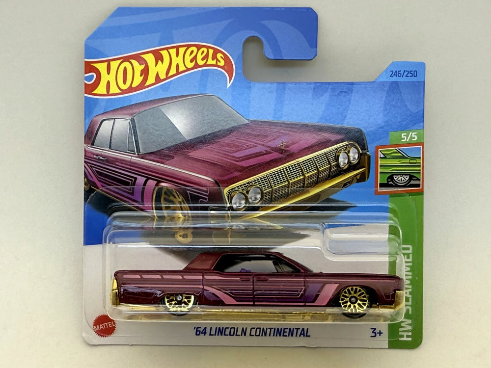 '64 LINCOLN CONTINENTAL HW Slammed Hot Wheels 2023 Fioletowy 1:64