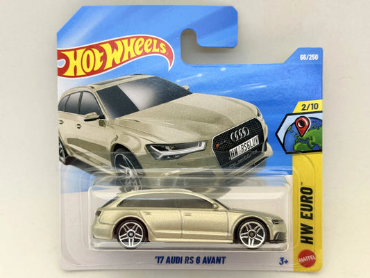 '17 Audi Rs 6 Avant HW EURO Hot Wheels 2026 Beżowy 1:64