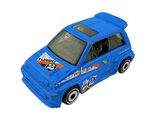 HONDA CITY TURBO II, Hot Wheels, Resoraki, Die cast Fjv43, Niebieski, 1:64