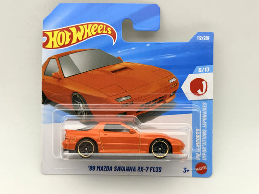 '89 MAZDA SAVANNA RX-7 FC3S HW J-IMPORTS Hot Wheels 2026 Pomarańczowy 1:64