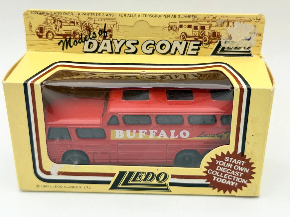 BUFFALO Days Gone Lledo 1987 Czerwony 1:64 Made in England
