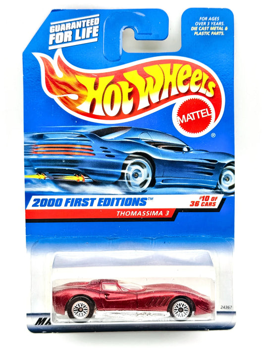 Thomassima 3 Hot Wheels 2000 Blue Card 1:64 2000 First Editions Blister