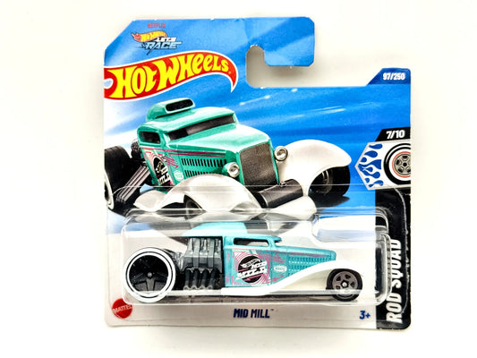No Huli Hot Wheels Rod Squad 1:64 Hot Rod Blister Turkusowy