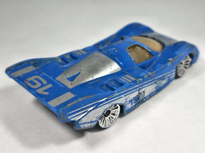 PORSCHE 956, Vintage Maisto #19, Die cast, Niebieski, 1:64, Resoraki – zdjęcie 3