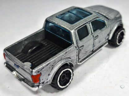 FORD F-150 PICKUP, Hot Wheels 2014, Die cast G48, Srebrny, 1:64, Resoraki – zdjęcie 3
