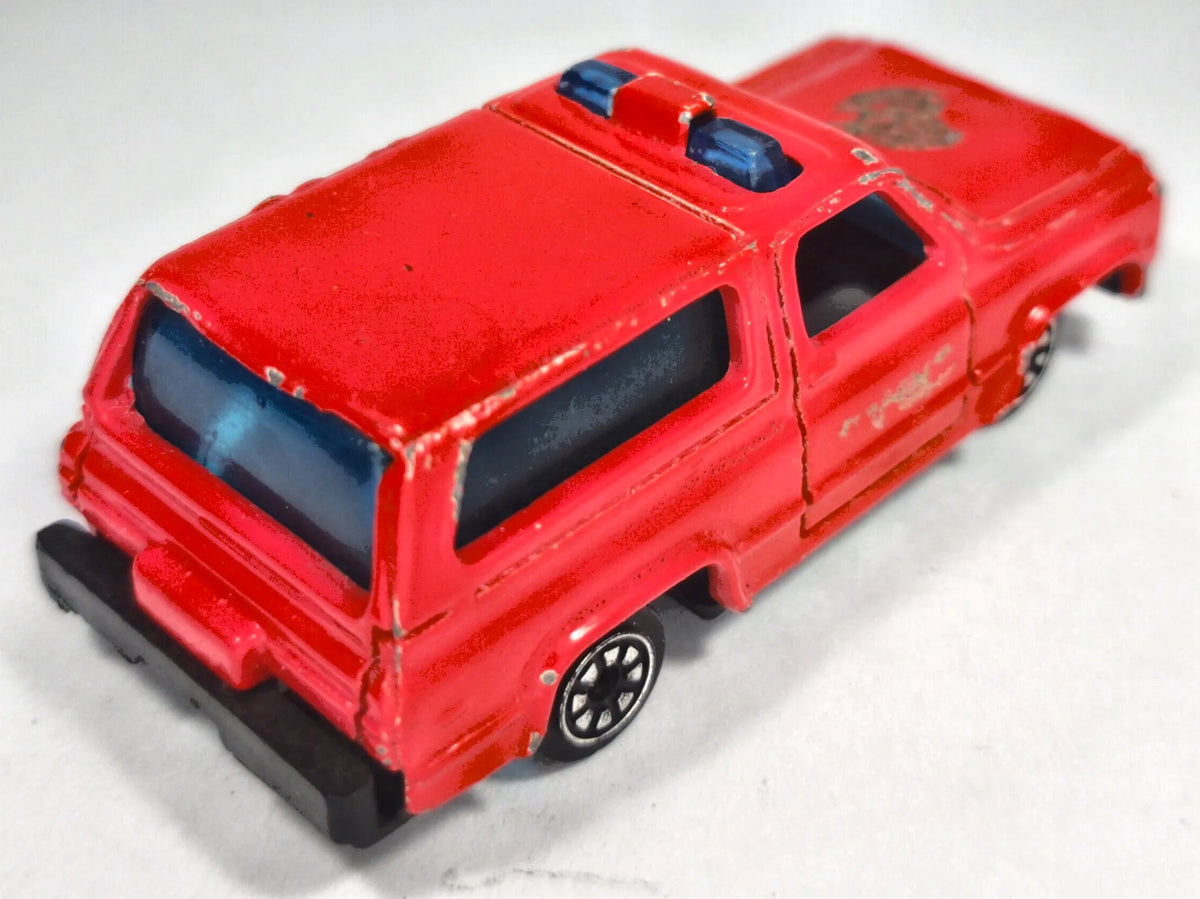 PICK-UP FIRE DEPT, Summer ok 1980, Die cast, Czerwony, 1:64, Resoraki – zdjęcie 3