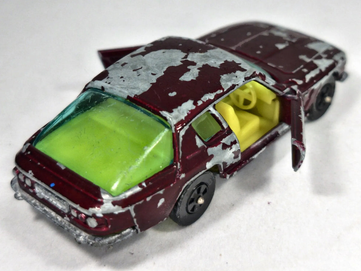 JENSEN INTERCEPTOR Whizzwheels Corgi '70 Bordowy 1:72 Made in Gt Britain – zdjęcie 3