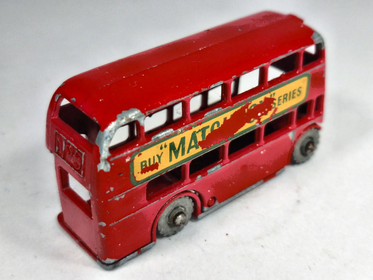 LONDON BUS Matchbox Series Matchbox '60 Czerwony 1:110 Made in England – zdjęcie 3
