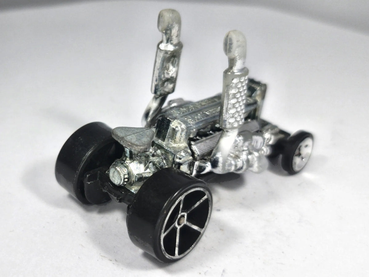Dragtor Hot Wheels 2018 1:64 Dragster Luzak Srebrny – zdjęcie 3