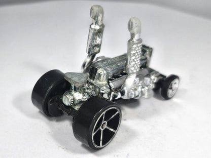Dragtor Hot Wheels 2018 1:64 Dragster Luzak Srebrny – zdjęcie 3