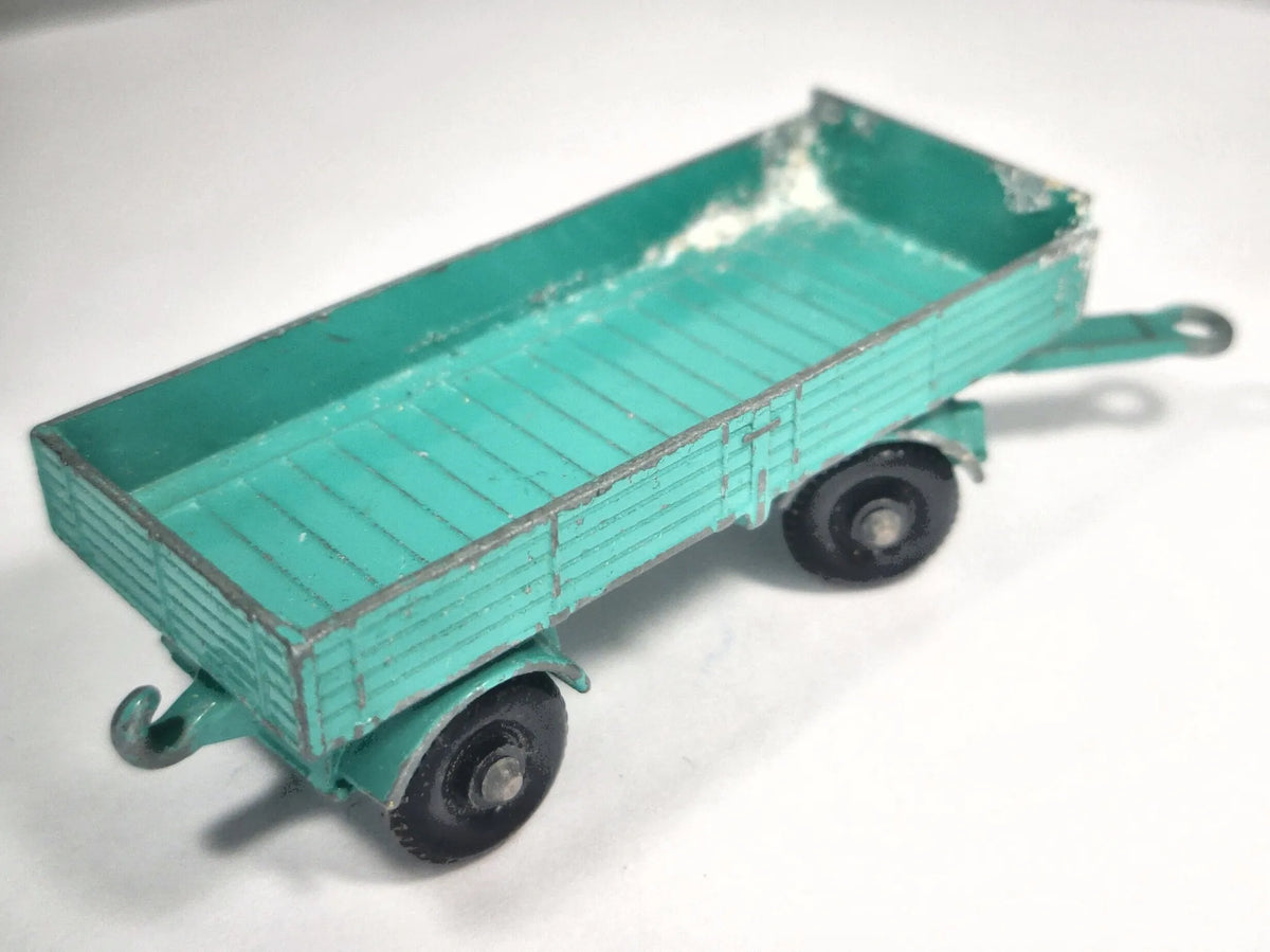 MERCEDES TRAILER, Matchbox, Made in England, Die cast No.2, Zielony, 1:64 – zdjęcie 3