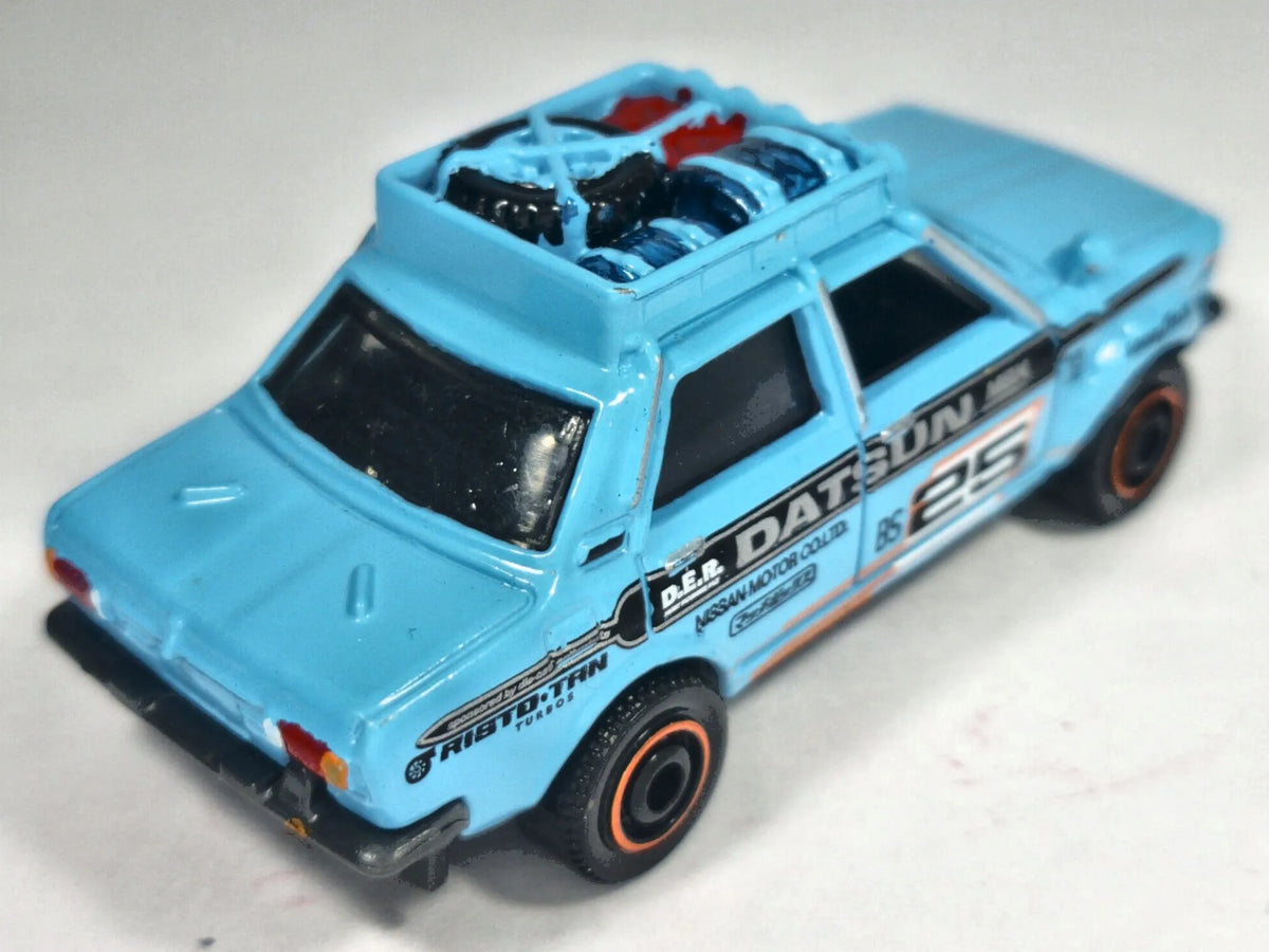 '70 DATSUN 510 RALLY, Matchbox 2016, Die cast MB1023 / DVK26, Błękitny 1:58 – zdjęcie 3
