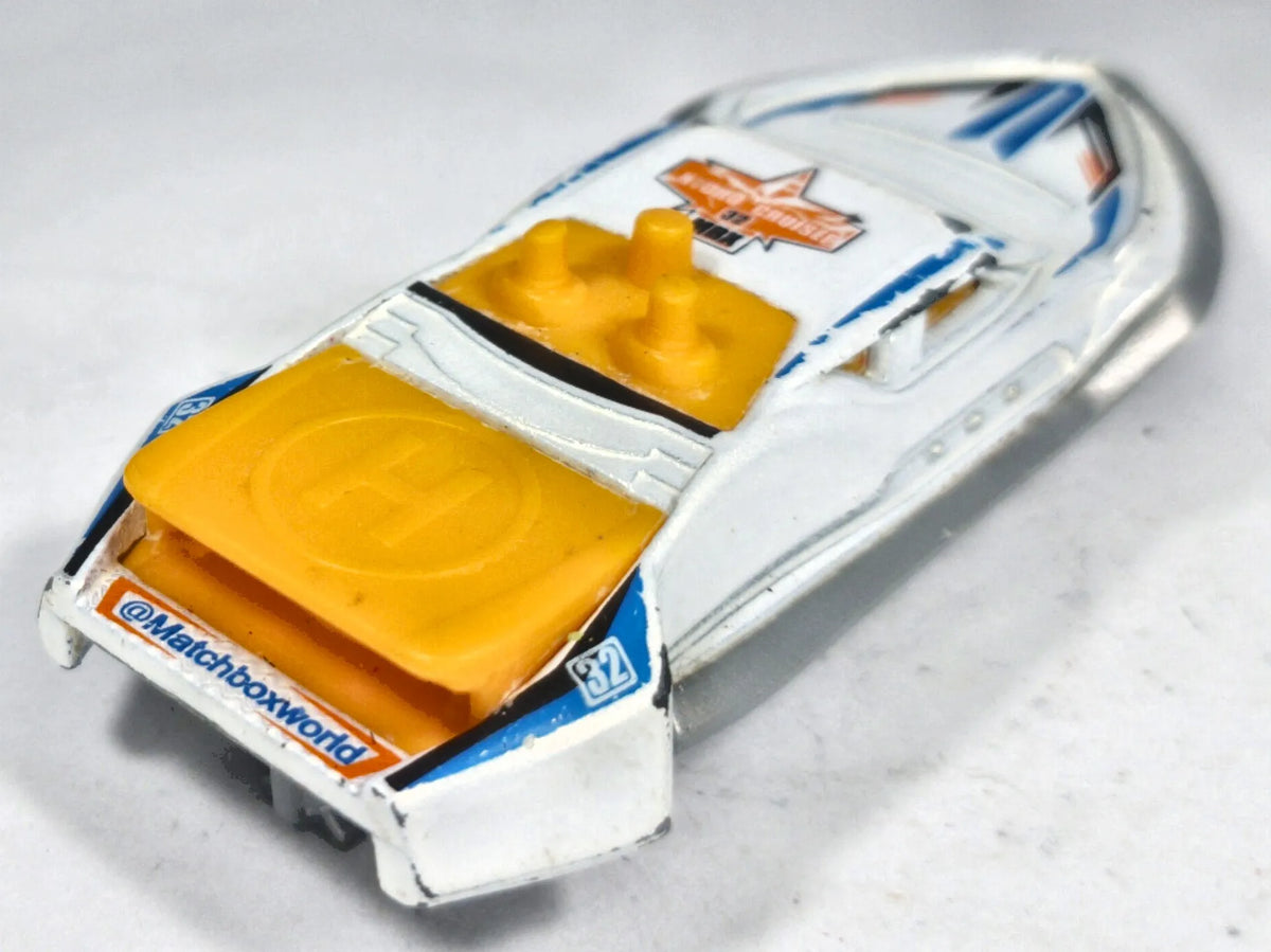 Hydro Cruiser Matchbox 2015 HW Speed Graphics 1:64 Łódź Luzak Biały – zdjęcie 3