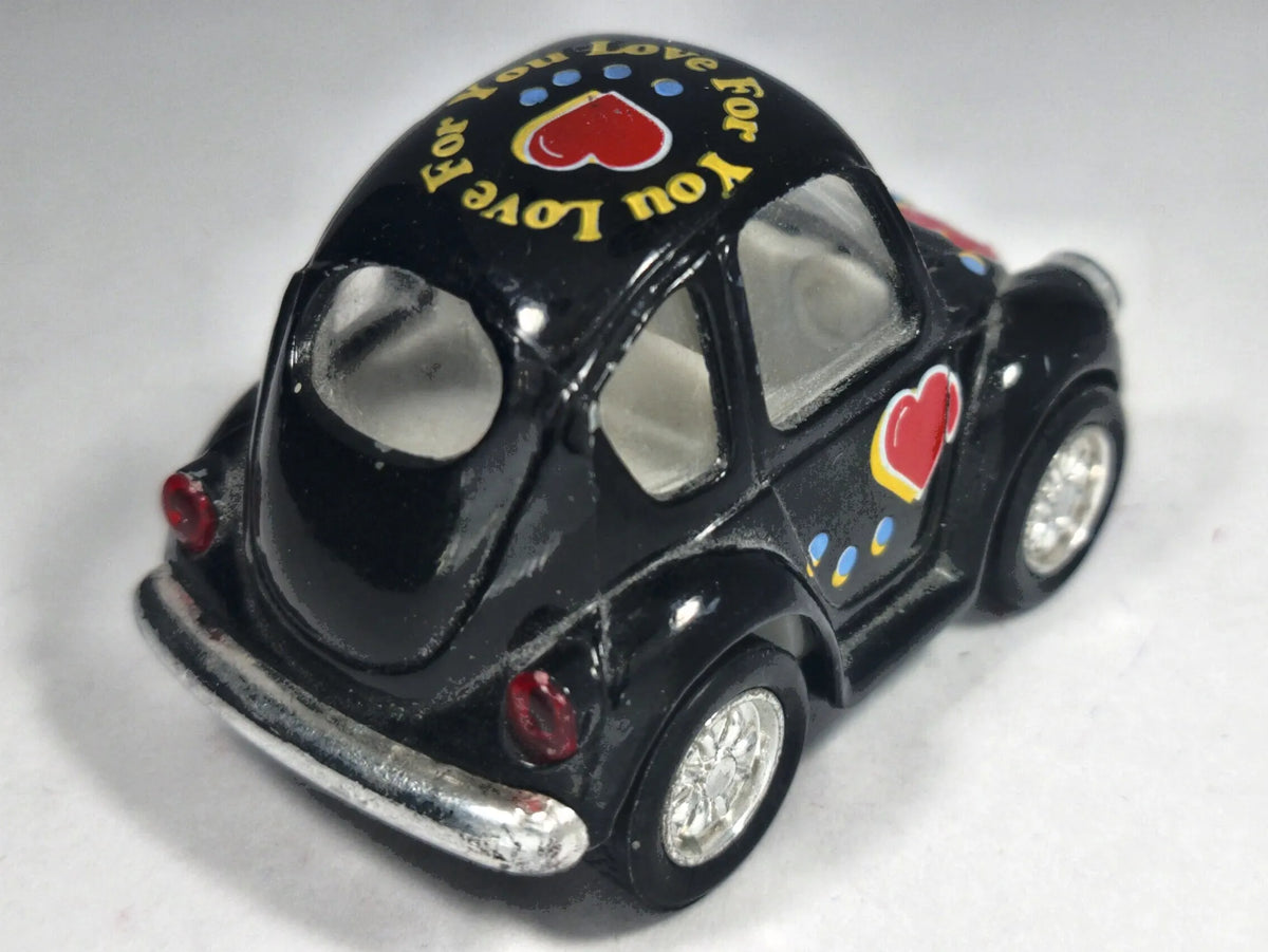 VW Beetle Black Love Bug Car, Kintoy, Die cast 2029101 Czarny 1:64 Resoraki – zdjęcie 3