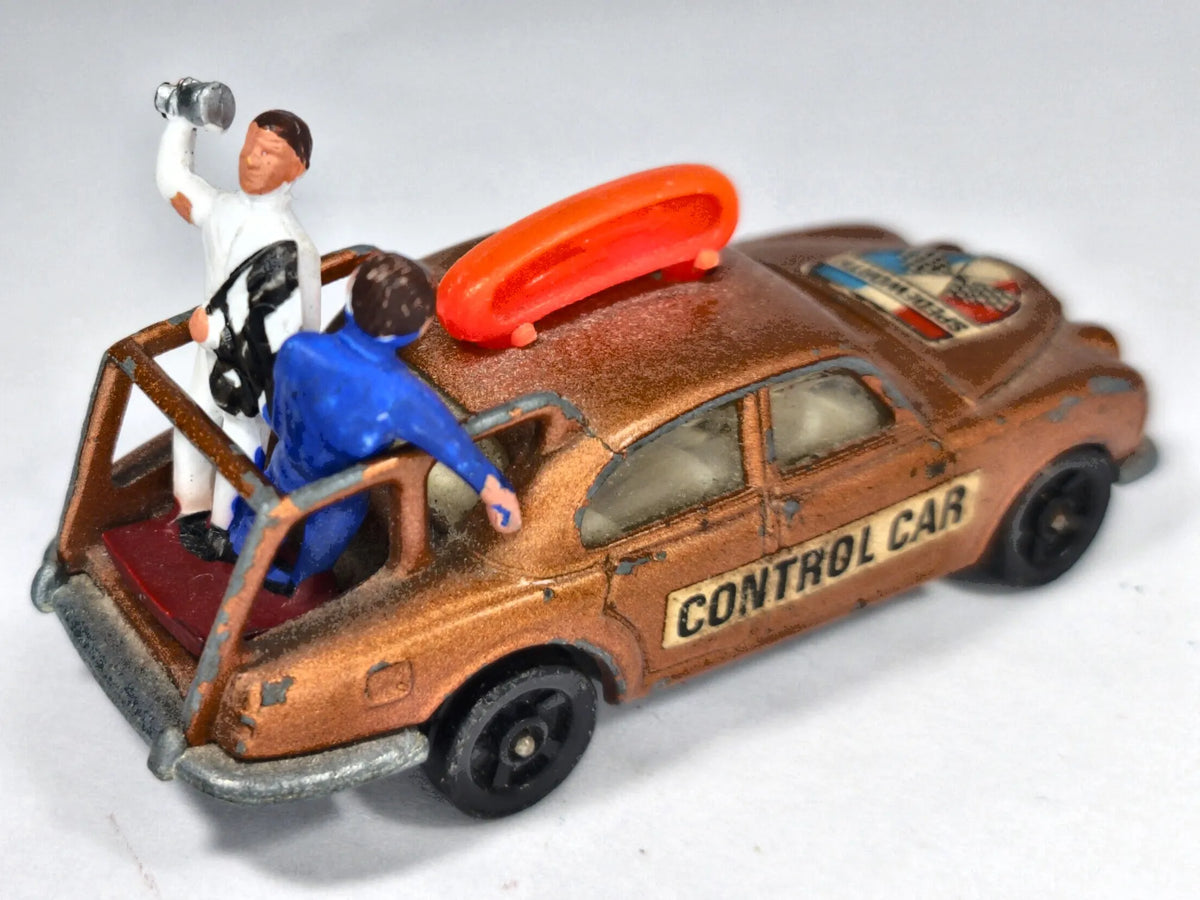 JAGUAR PACE CAR Rockets Corgi 1969 Miedziany 1:51 Made in Great Britain – zdjęcie 3