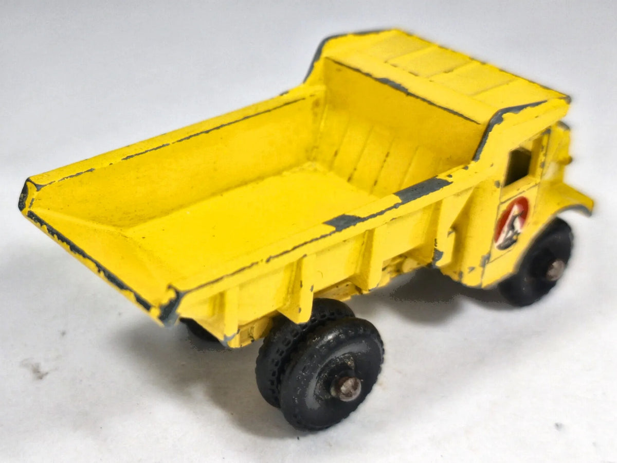 DUMP TRUCK Matchbox '60 Żółty 1:87 Made in England – zdjęcie 3