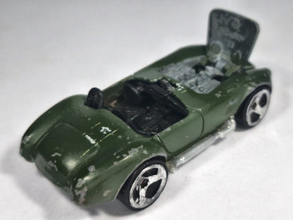 SHELBY COBRA 427 S/C, Hot Wheels 1982, Die cast 1015 Zielony 1:64, Resoraki – zdjęcie 3