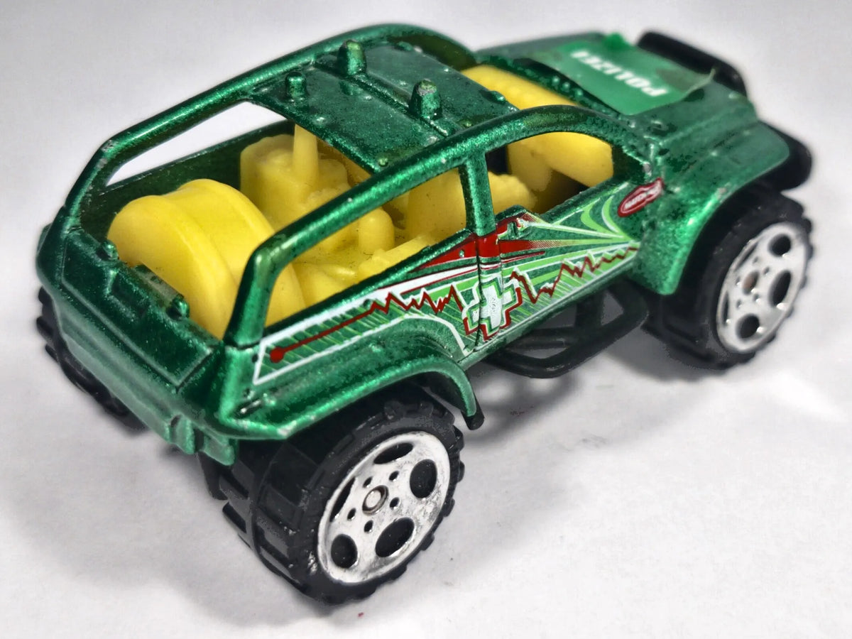4X4 BUGGY #46, Matchbox 2002, Die cast, Zielony, 1:64, Resoraki – zdjęcie 3