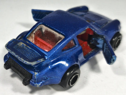 Porsche Turbo Majorette 1:57 Made in France Luzak Niebieski – zdjęcie 3