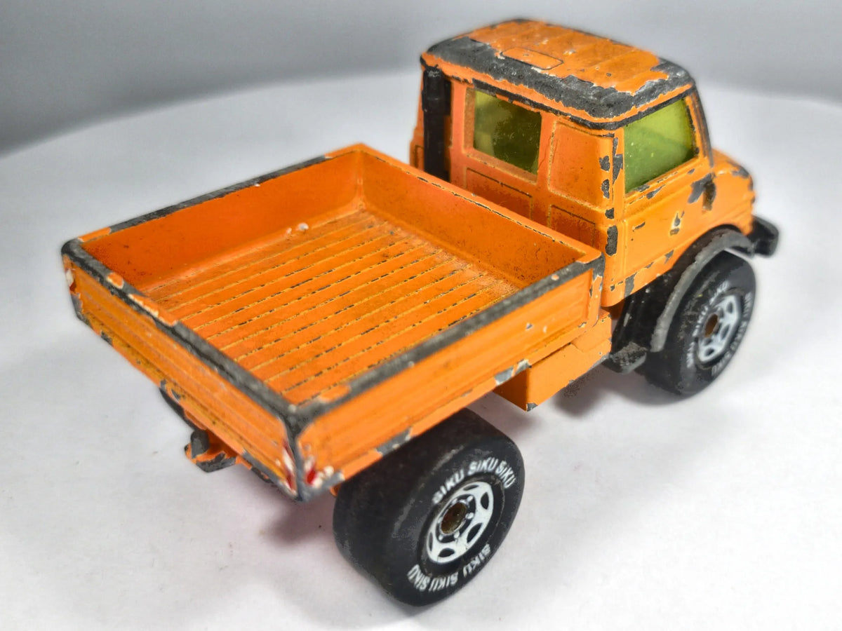 MERCEDES-BENZ UNIMOG, Siku, Die cast 3800, Pomarańczowy, 1:51, Resoraki – zdjęcie 3