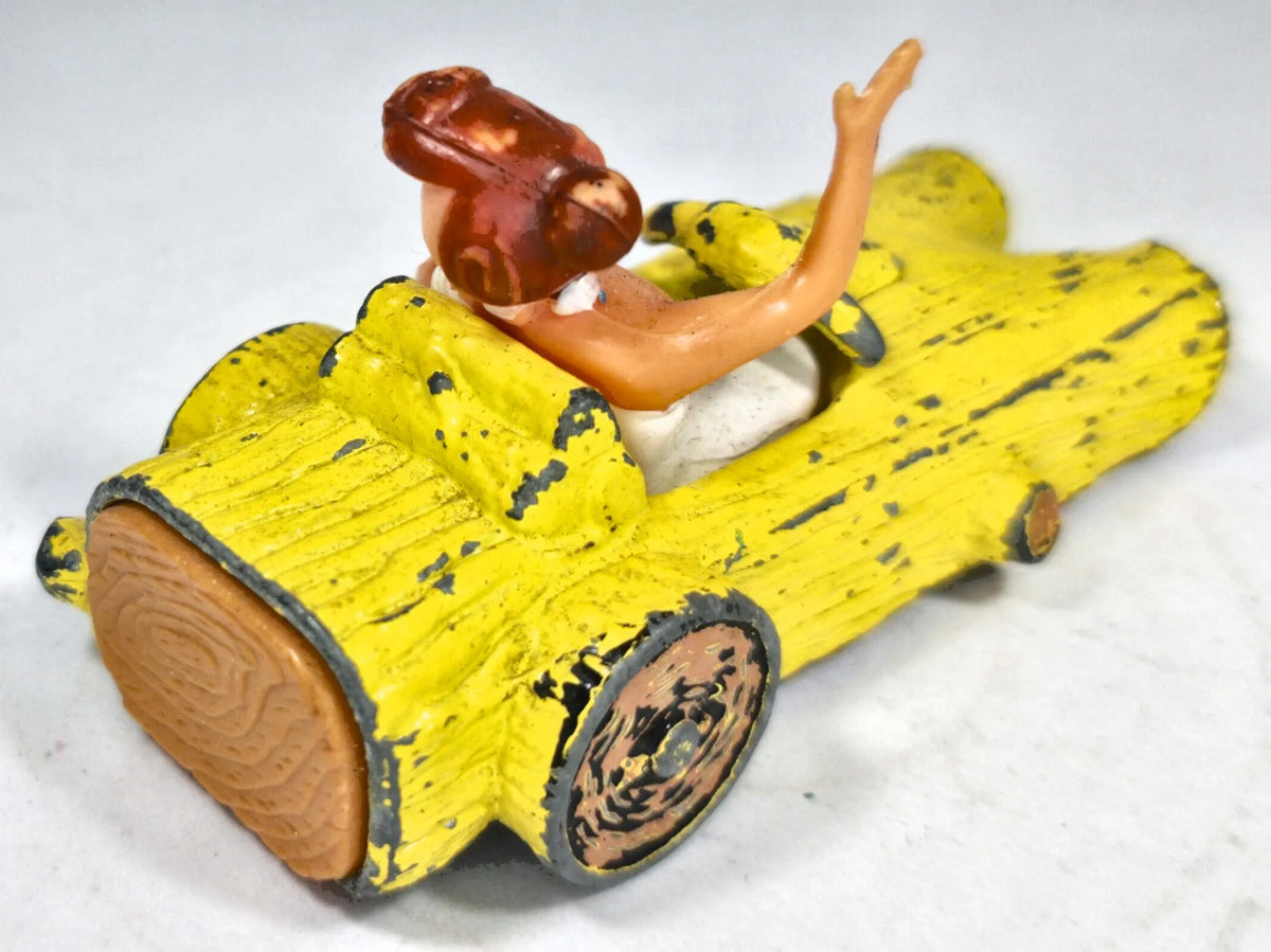 Wilma Flintstone Car Corgi 1969 Żółty 1:55 Made in United Kingdom – zdjęcie 3