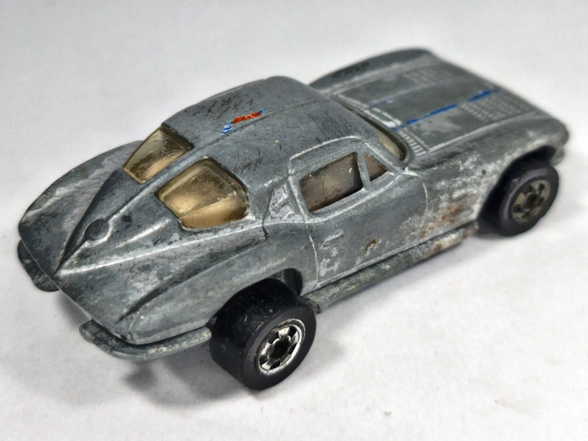 CHEVROLET CORVETTE STING RAY SPLIT WINDOW Hot Wheels 1970 1:64 2xMetal – zdjęcie 3