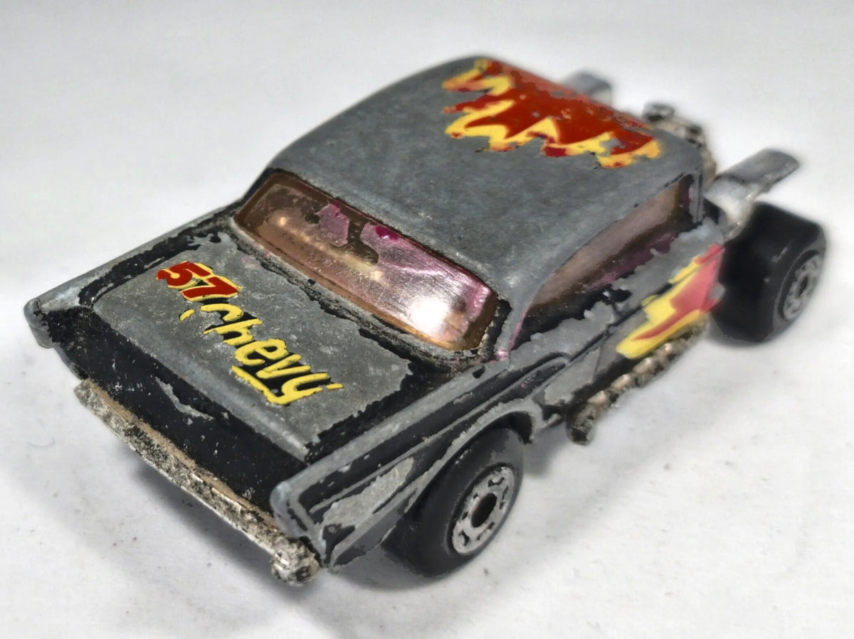 '57 Chevy Matchbox 1979 Superfast 1:64 Hot Rod Luzak Czarny – zdjęcie 3
