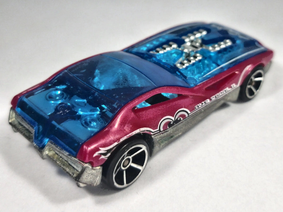 BYE FOCAL II, Hot Wheels 2009, Die cast 002, Przeźroczysty, 1:64, Resoraki – zdjęcie 3