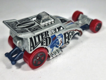ALTERED EGO, HW Art Cars, Hot Wheels 2018, Die cast 1186, Srebrny, 1:64 – zdjęcie 3