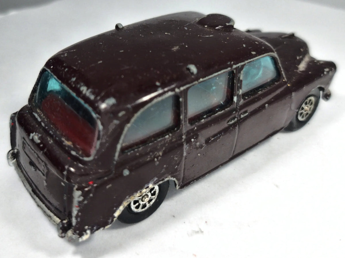 AUSTIN LONDON TAXI CAB Whizzwheels Corgi '70 Brąz. 1:34 Made in Gt Britain – zdjęcie 3