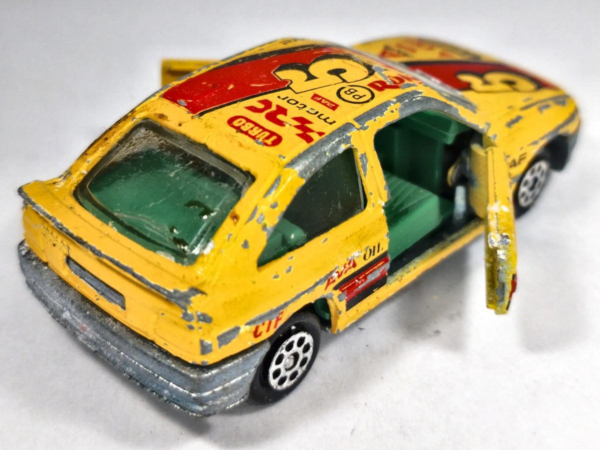 FORD ESCORT Majorette Żółty 1:55 Made in France – zdjęcie 3