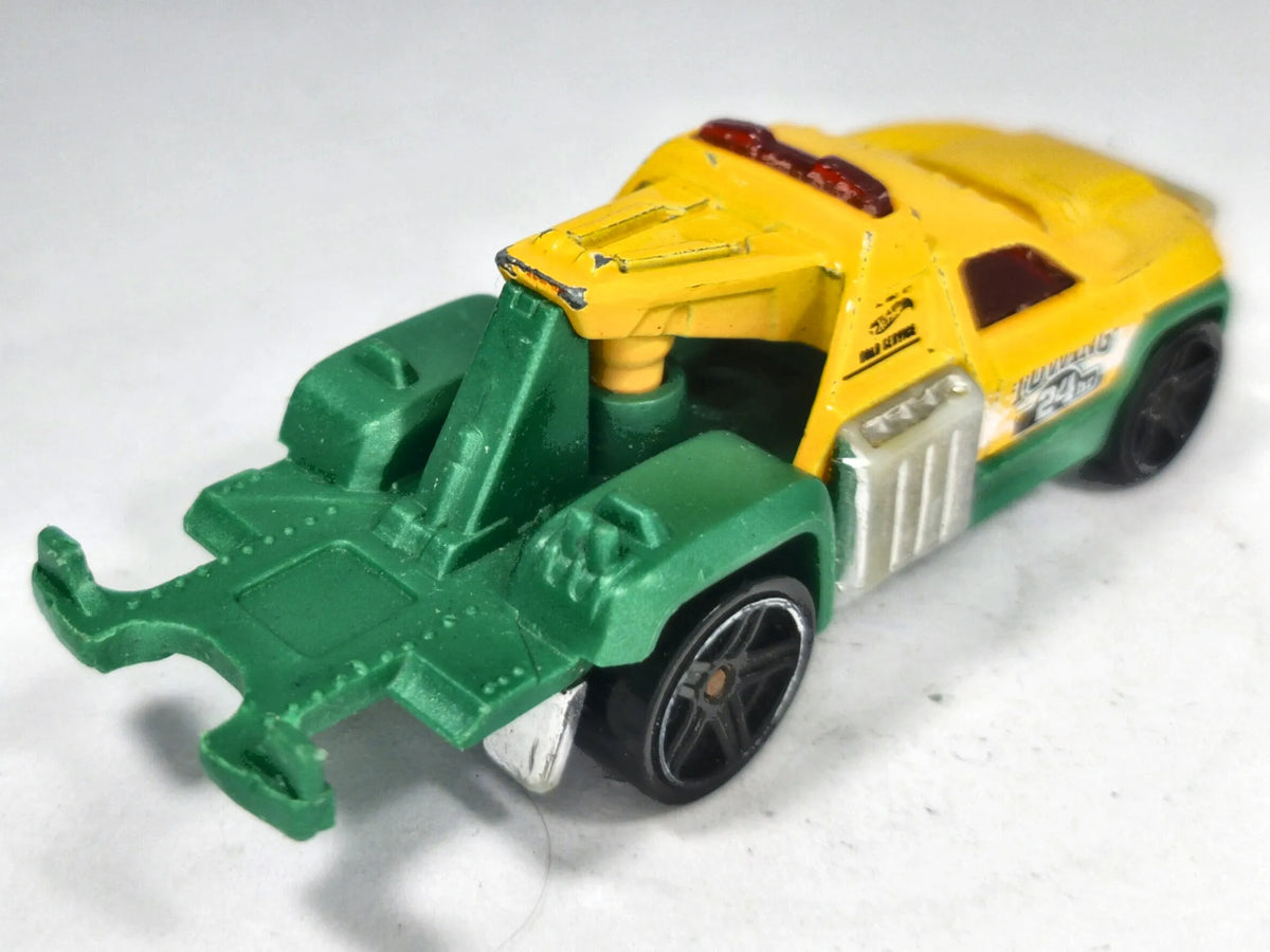Repo Duty Hot Wheels 2012 1:64 Luzak Żółty Pomoc drogowa – zdjęcie 3