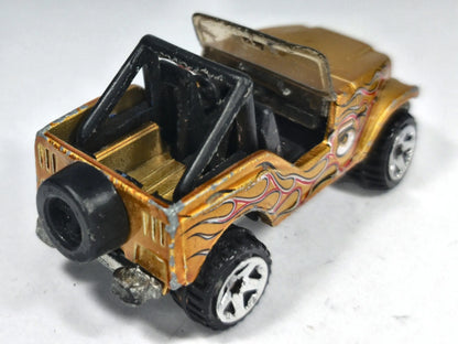 Jeep Scrambler Hot Wheels 1980 1:64 5 Luzak Złoty 2xMetal – zdjęcie 3