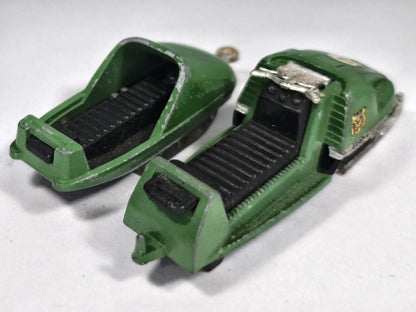Moto-Neige Majorette '70 Zielony 1:36 Made in France Shell – zdjęcie 3