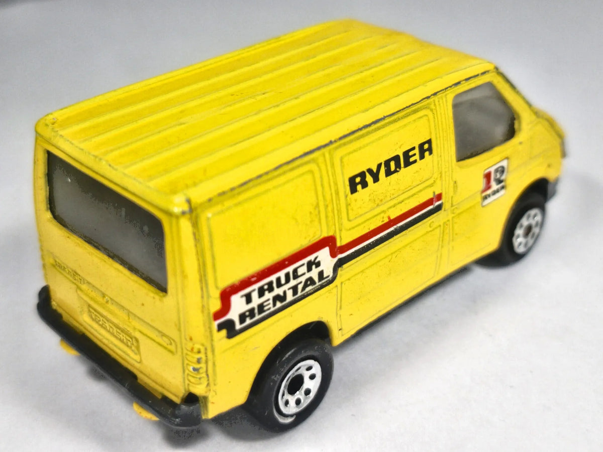 FORD TRANSIT, Matchbox 1986, Die cast, Żółty, 1:54, Resoraki – zdjęcie 3