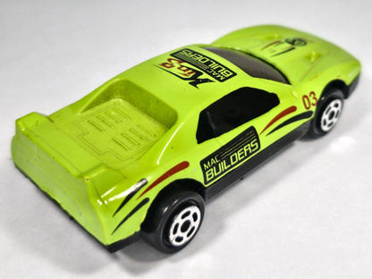 SAMOCHÓD SPORTOWY MAC BUILDERS #03 Unbranded Limonkowy 1:64 – zdjęcie 3