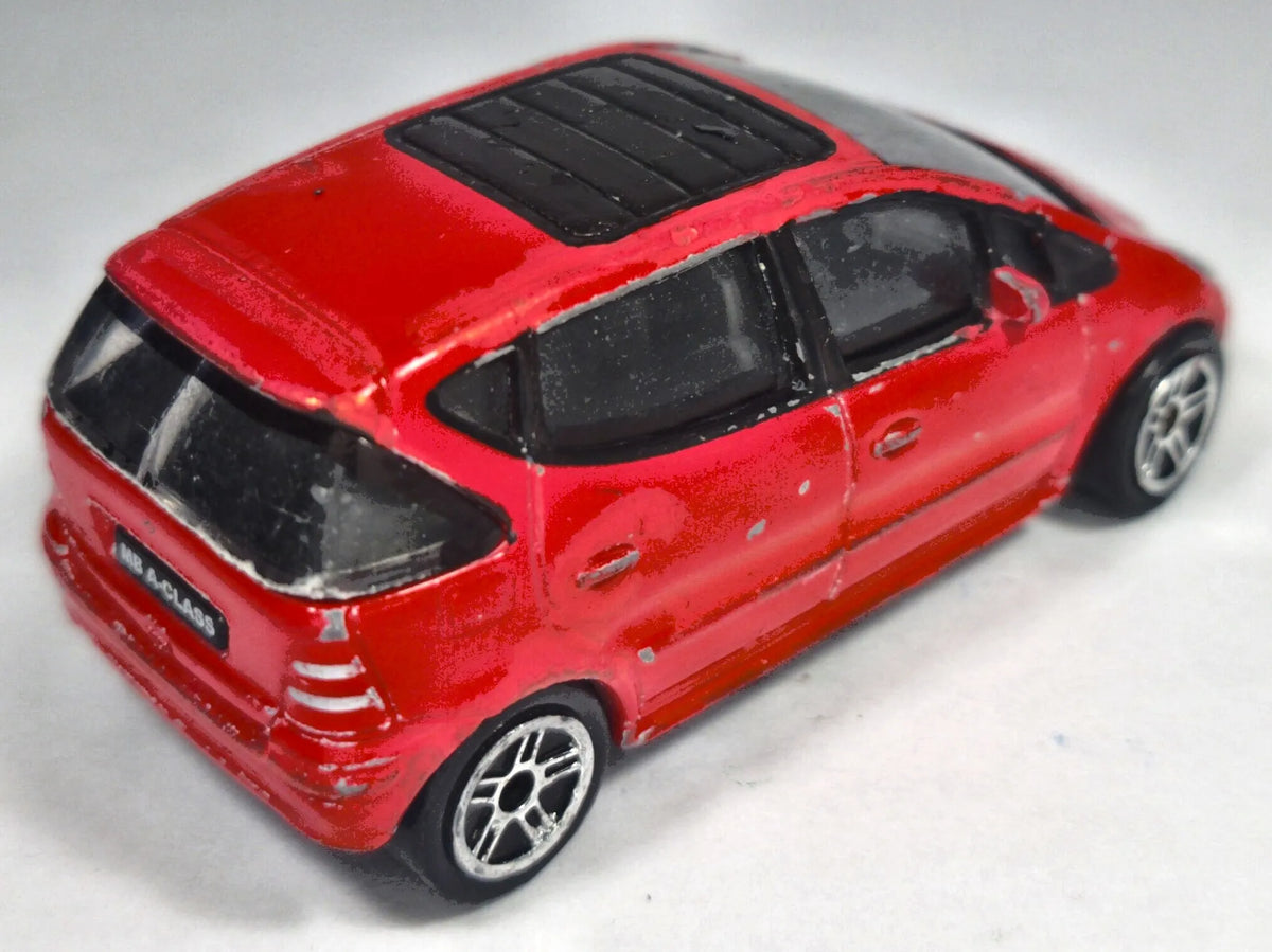 MERCEDES-BENZ A-CLASS, Realtoy, Die cast, Czerwony, 1:56, Resoraki – zdjęcie 3