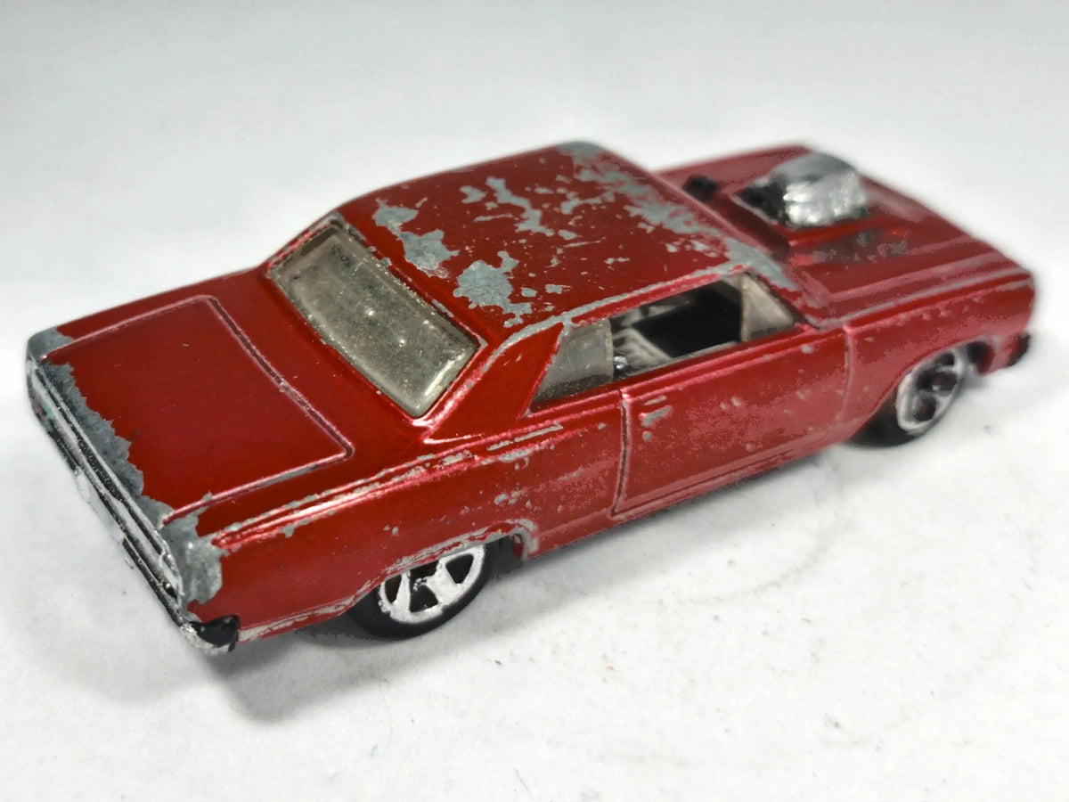 '64 Chevelle Ss Hot Wheels 2011 1:64 Luzak Czerwony Muscle Car – zdjęcie 3