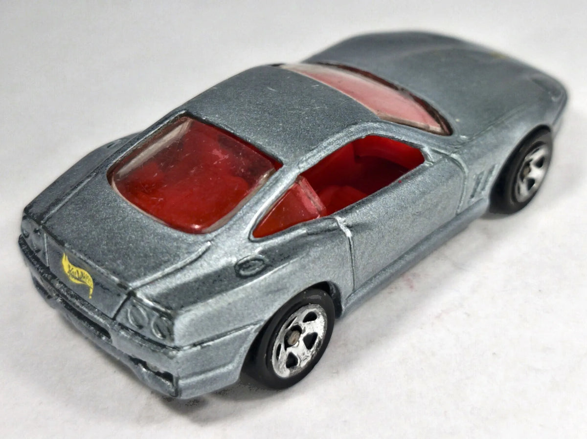 FERRARI 550 MARANELLO Hot Wheels 1999 Srebrny 1:64 – zdjęcie 3