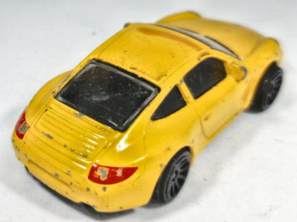 Porsche 911 Carrera Majorette 2001 1:58 Luzak Żółty – zdjęcie 3