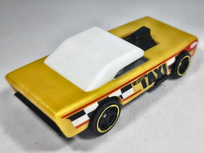 SMALL BLOC, TAXI, Hot Wheels 1983, Die cast 142, Żółty, 1:64, Resoraki – zdjęcie 3