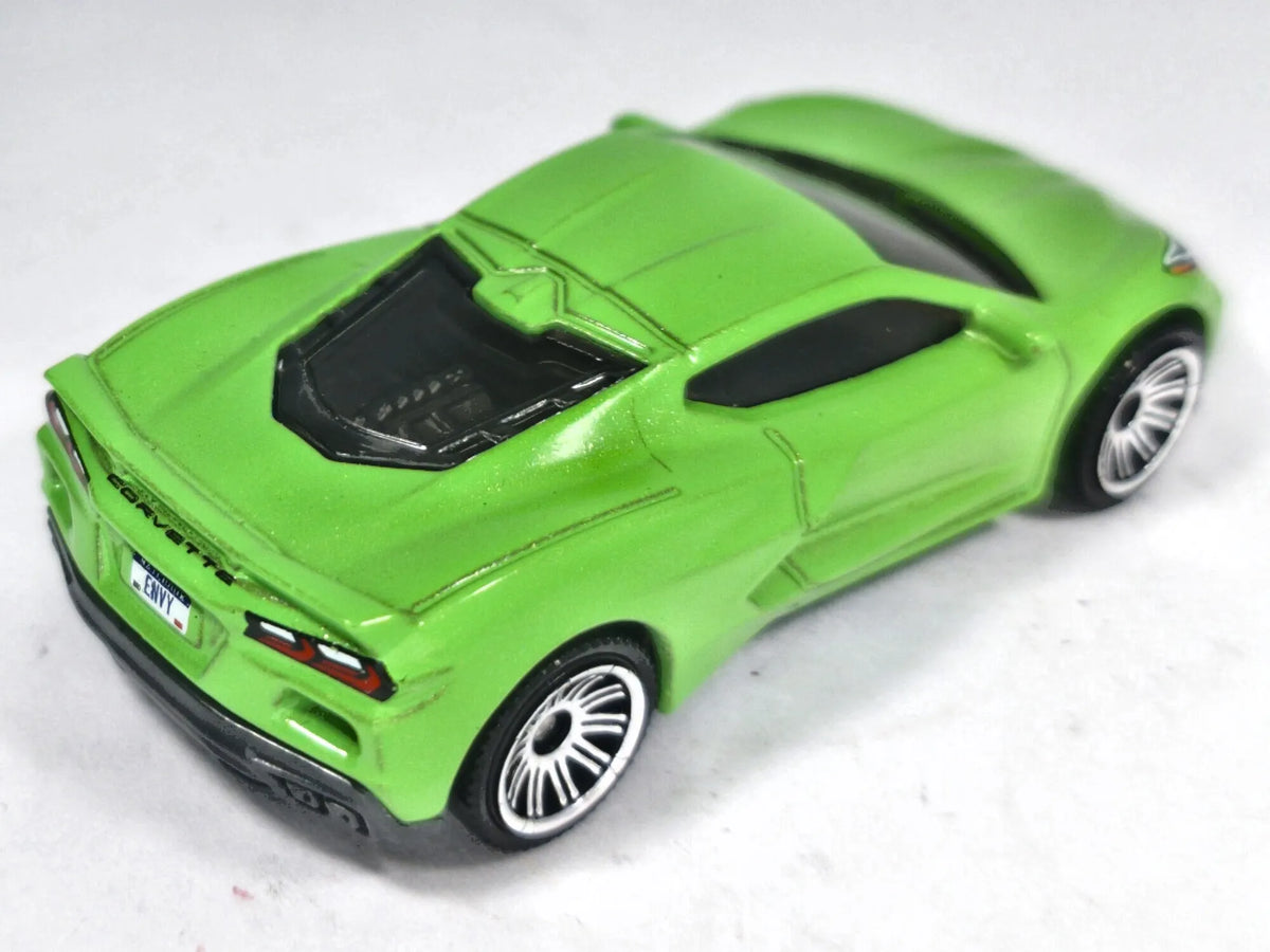 2020 Chevy Corvette Matchbox 2019 1:64 Zielony Sportowy – zdjęcie 3