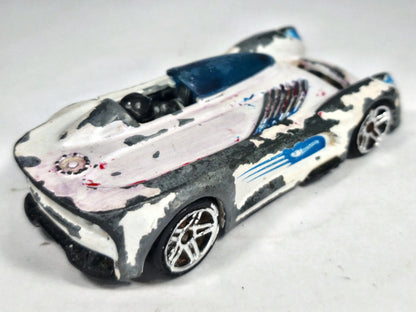 Monoposto Hot Wheels 2000 Biały 1:64 Vintage – zdjęcie 3