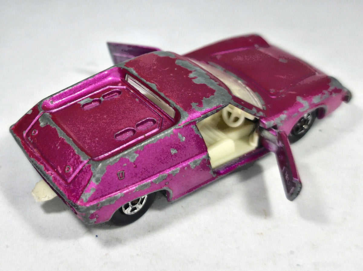 Lotus Europa Fiat Series Matchbox 1969 Różowy 1:54 Made in England – zdjęcie 3