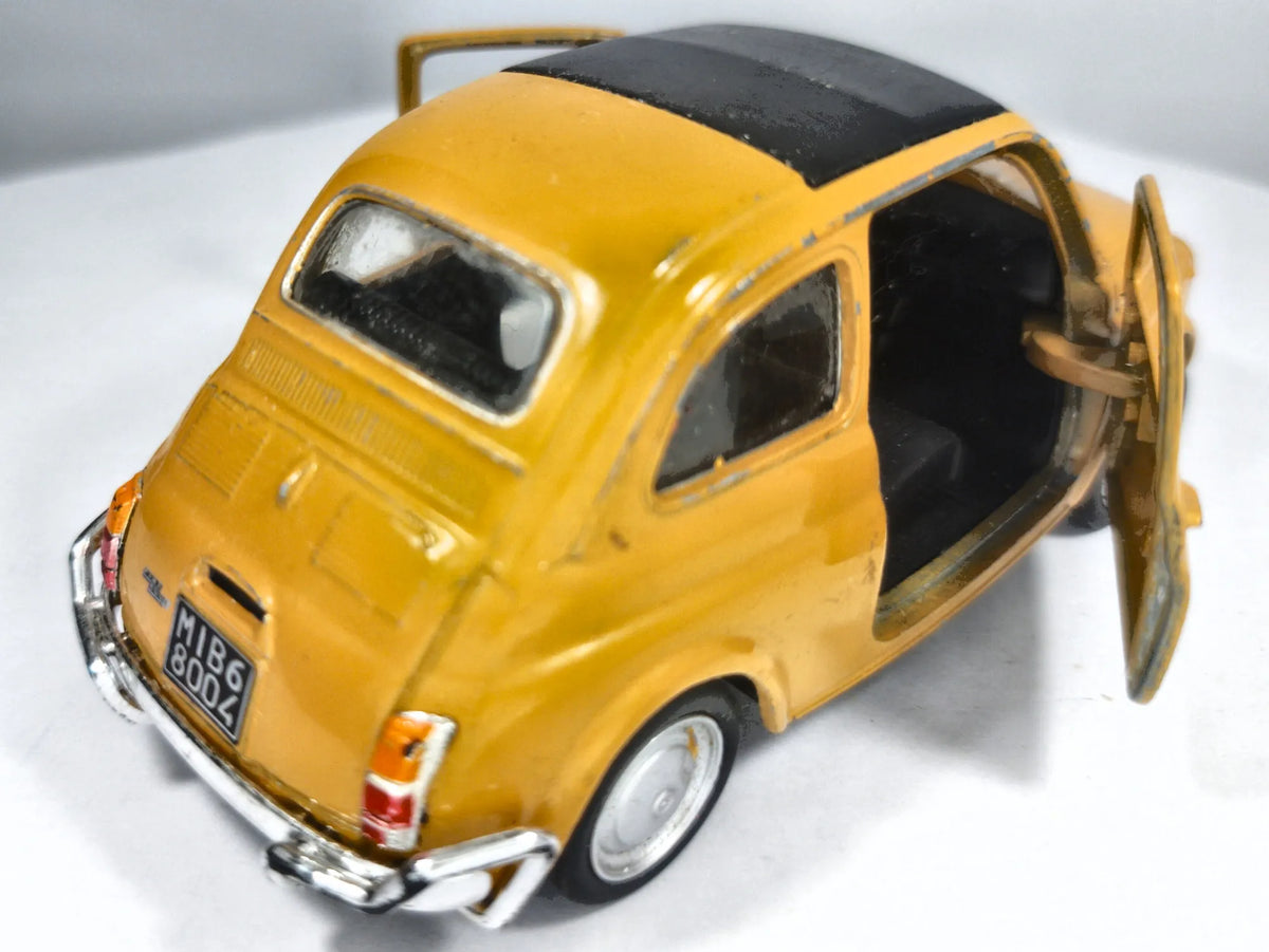 Fiat Nuova 500 Welly Musztardowy 1:22 – zdjęcie 3
