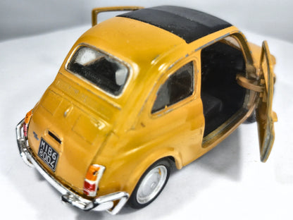 Fiat Nuova 500 Welly Musztardowy 1:22 – zdjęcie 3